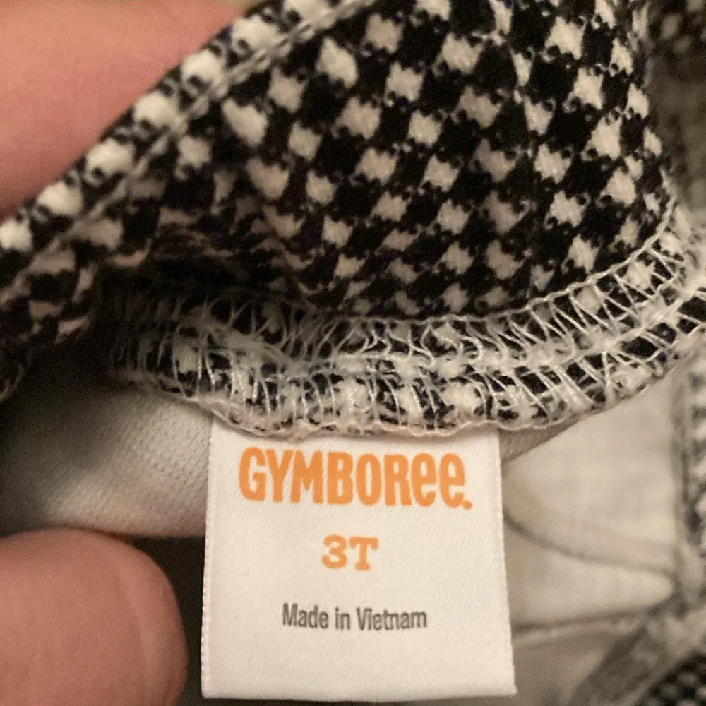 Gymboree Kids Black and White Checkered Pants